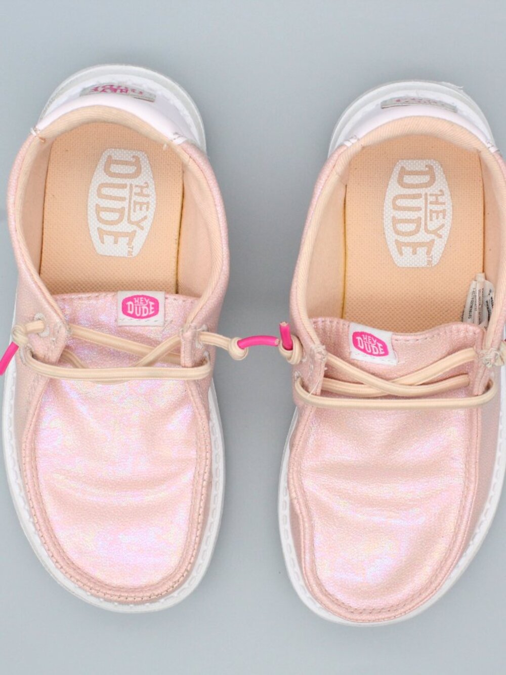 Hey Dude Wendy Sparkle Toddler C12 Pink Slip-on Shoes